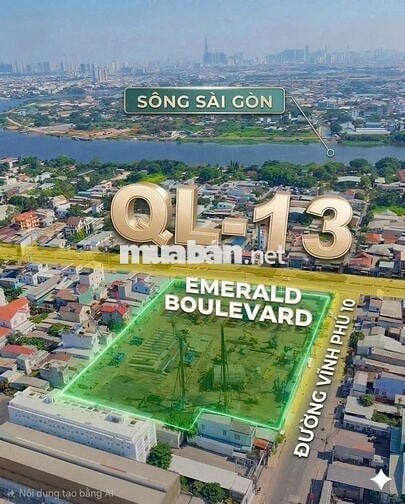 THE EMERALD BOULEVARD CH CAO CẤP MẶT TIỀN QL13 ĐỐI DIỆN BV HẠNH PHÚC