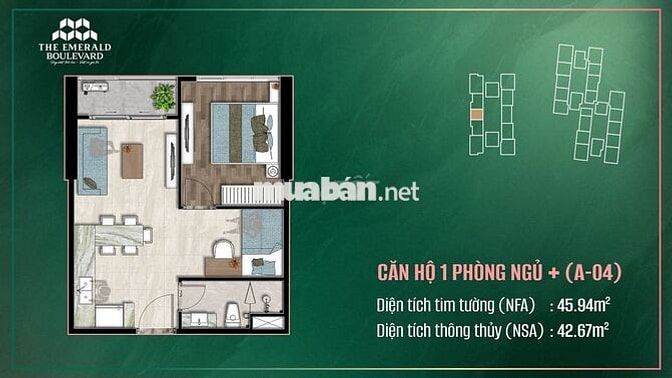 THE EMERALD BOULEVARD CH CAO CẤP MẶT TIỀN QL13 ĐỐI DIỆN BV HẠNH PHÚC