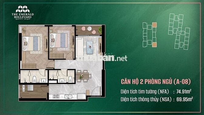 THE EMERALD BOULEVARD CH CAO CẤP MẶT TIỀN QL13 ĐỐI DIỆN BV HẠNH PHÚC