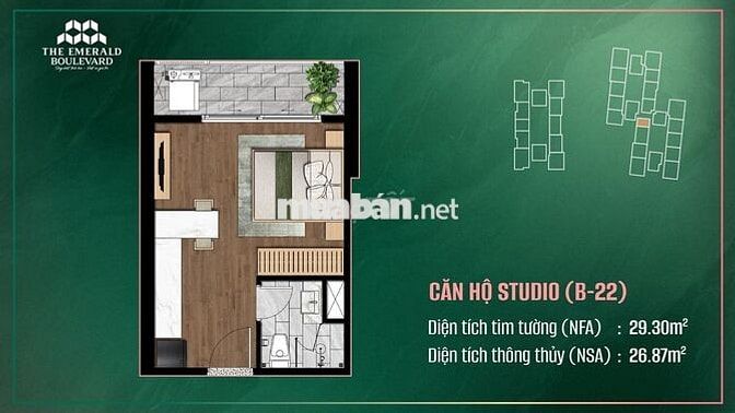 THE EMERALD BOULEVARD CH CAO CẤP MẶT TIỀN QL13 ĐỐI DIỆN BV HẠNH PHÚC