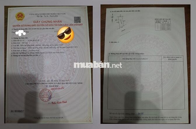 Cần bán đi học. Đất gần sân bay Lộc Ninh và Cửa khẩu quốc tế Hoa Lư
