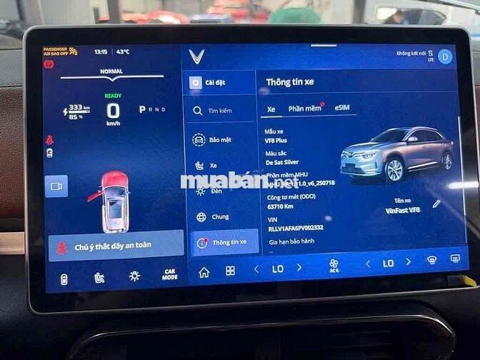Vinfast VF8 Plus 2023 Bạc / Nâu pin SDI 63.000km