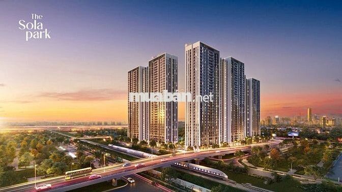 CHỈ 1.5 TỶ SỞ HỮU 2N2VS SOLA PARK TẦNG ĐẸP,HỖ TRỢ VAY LS 0% ĐẾN 2027