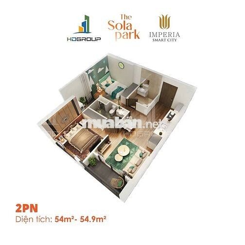 CHỈ 1.5 TỶ SỞ HỮU 2N2VS SOLA PARK TẦNG ĐẸP,HỖ TRỢ VAY LS 0% ĐẾN 2027