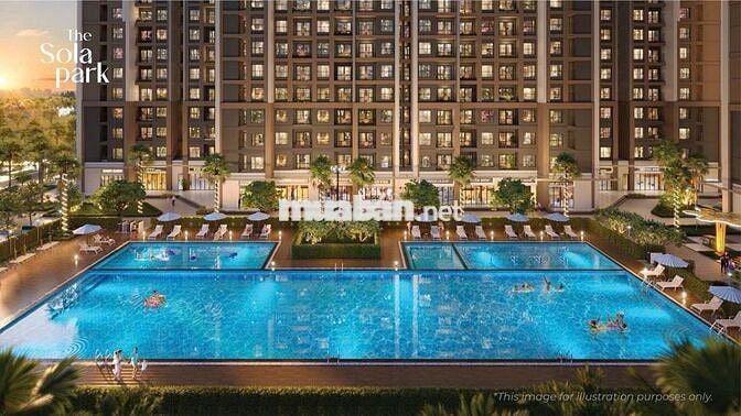 CHỈ 1.5 TỶ SỞ HỮU 2N2VS SOLA PARK TẦNG ĐẸP,HỖ TRỢ VAY LS 0% ĐẾN 2027