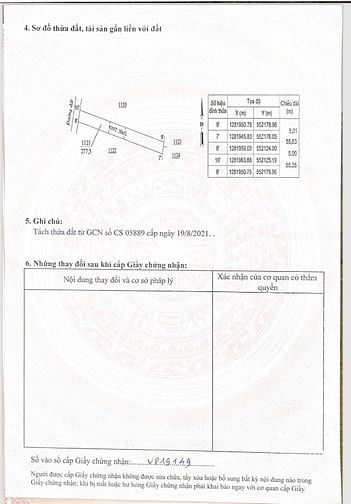 Cần Bán đất vườn có thổ cư DT756,cách nhựa 100m, giá 350Triệu
