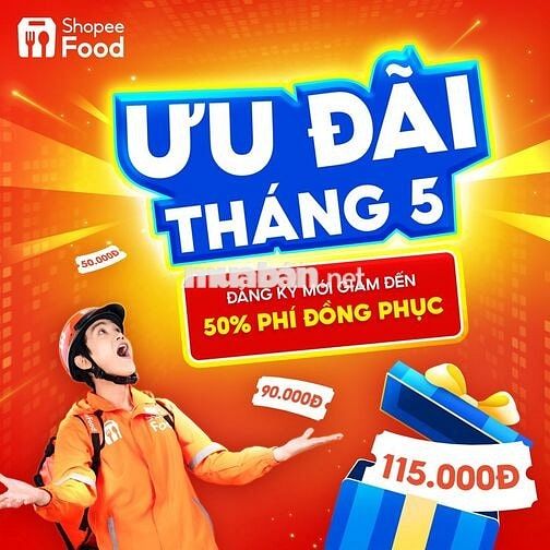 [HÀ NỘI] TUYỂN DỤNG TÀI XẾ SHOPEEFOOD THÁNG 05