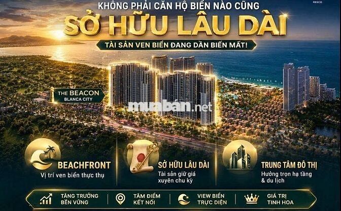 CĂN HỘ BIỂN VŨNG TÀU SỞ HỮU VĨNH VIỄN *** -  2PN GÓC TẦNG  ĐẸP