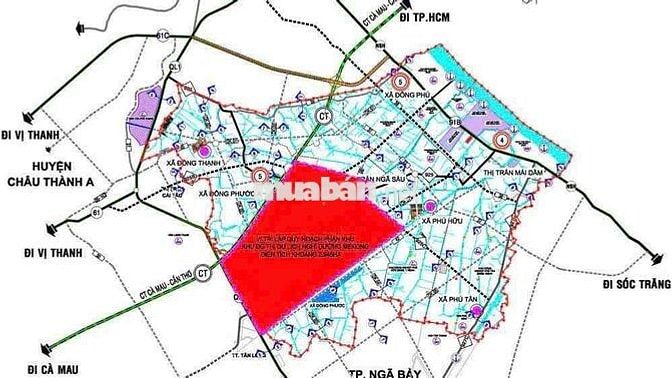 Bán Đất nằm mặt tiền lộ Cái Chanh DT 1.306,2m²,có 160m2 thổ cư