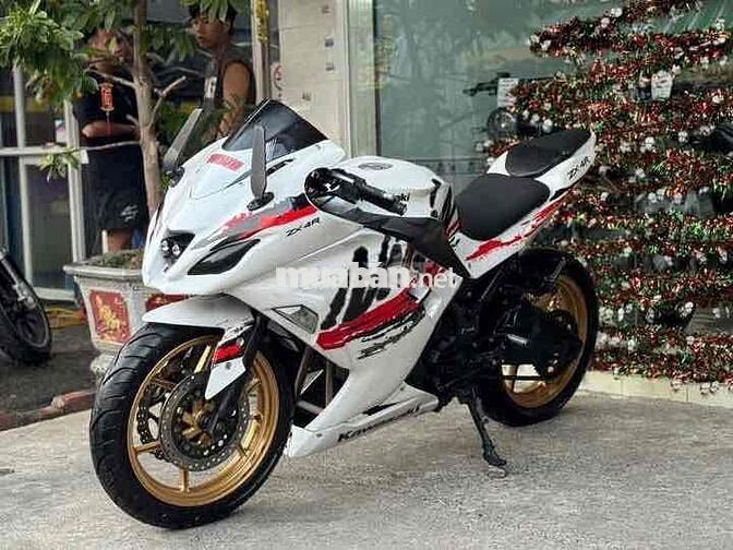 Kawasaki Ninja 250 2009 Trắng 2 Máy Xe Đẹp ngầu