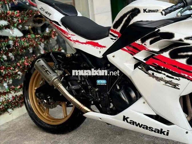 Kawasaki Ninja 250 2009 Trắng 2 Máy Xe Đẹp ngầu