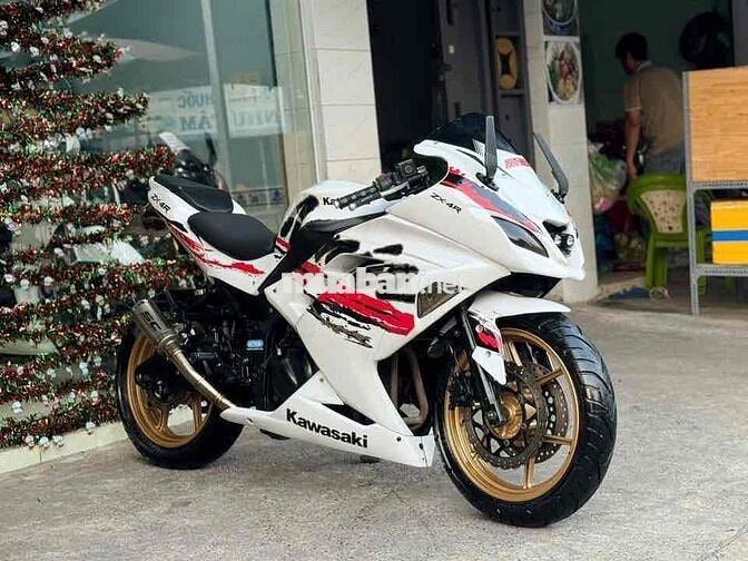 Kawasaki Ninja 250 2009 Trắng 2 Máy Xe Đẹp ngầu