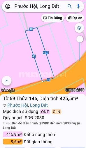 BÁN NHANH 425M2 ĐƯỜNG VEN BIỂN CHỈ 5TR/M2 CÁCH BIỂN VỎN VẸN 900M Chủ n