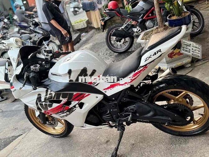 Kawasaki Ninja 250 2009 Trắng 2 Máy Xe Đẹp ngầu