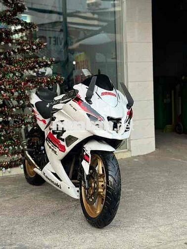 Kawasaki Ninja 250 2009 Trắng 2 Máy Xe Đẹp ngầu