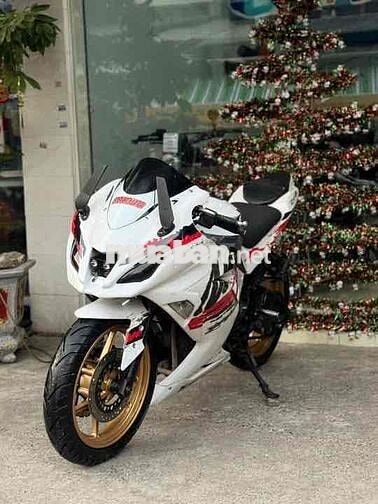 Kawasaki Ninja 250 2009 Trắng 2 Máy Xe Đẹp ngầu