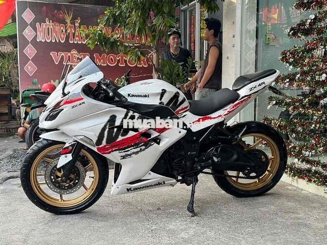 Kawasaki Ninja 250 2009 Trắng 2 Máy Xe Đẹp ngầu