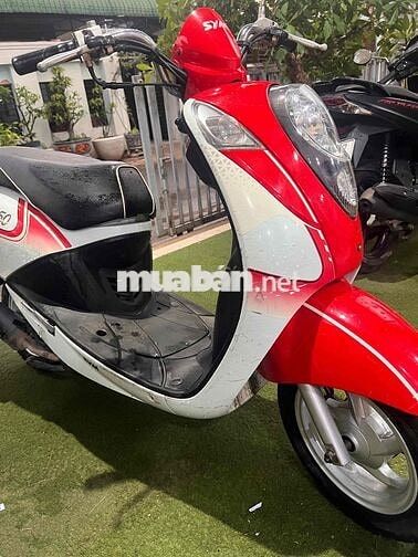 SYM Elite 50cc Trắng Đỏ