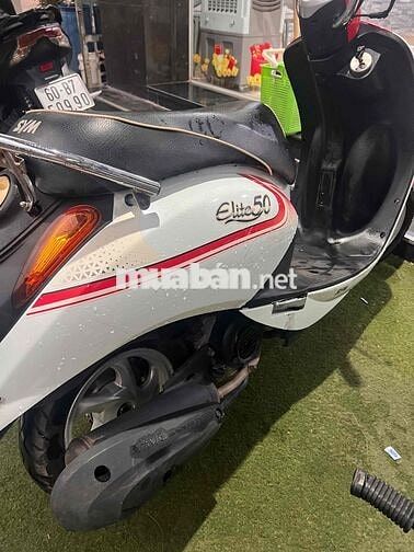SYM Elite 50cc Trắng Đỏ