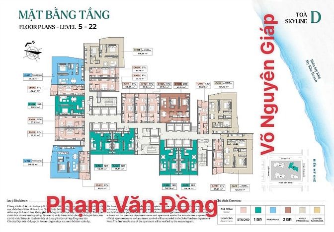  CĂN STUDIO Soleil ĐN, nhận nhà liền, cho thuê dòng tiền 15trieu/tháng