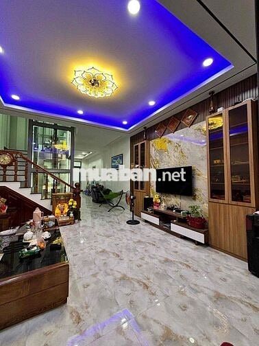 NHÀ 4 TẦNG FULL NỘI THẤT – GẦN 400M² SỬ DỤNG – ĐƯỜNG Ô TÔ LỚN AN BÌNH
