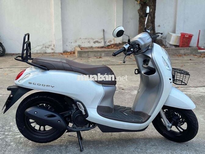 Honda Scoopy 2022 Trắng xe đẹp máy rin êm