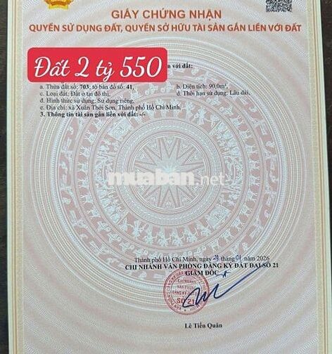 Hàng hiếm thơn phức đất thổ cư