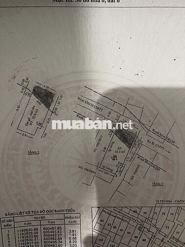 46M2 - CMT8 - QUẬN 3 - 2 BƯỚC RA MẶT TIỀN TRẦN VĂN ĐANG