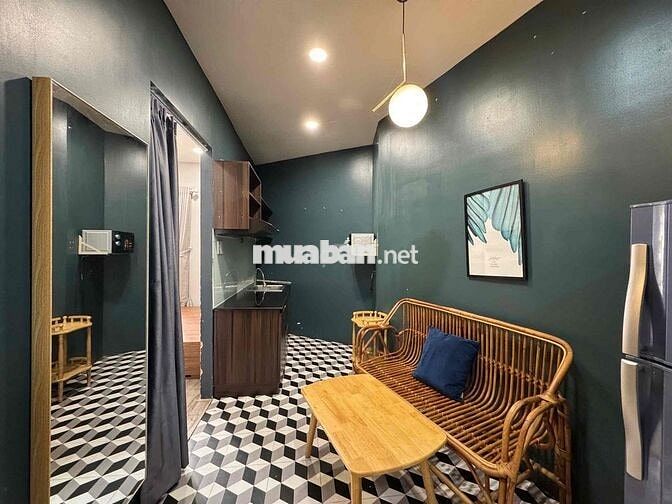 Thang Máy - Hầm Xe - Bảo Vệ - 1PN - Tách Bếp - Balcon - Nguyễn Trãi Q1