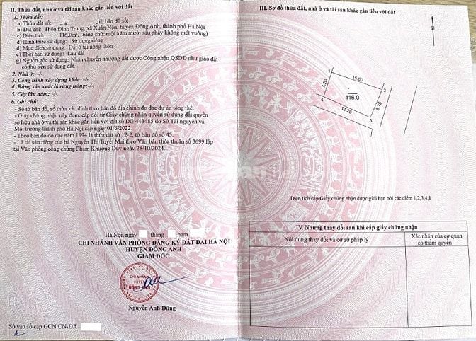 Bán lô góc 116m2, trục chính kinh doanh Đình Trung, Thư Lâm, giáp KCN