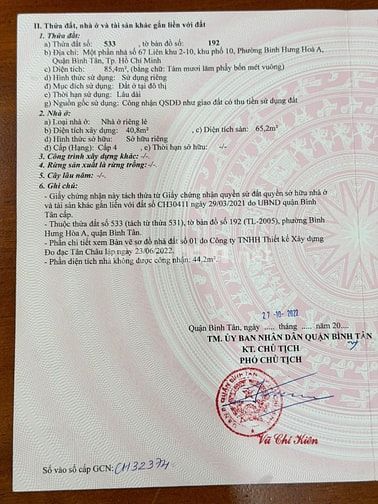Nhà MTKD đường LK 2-10, P. BHH A