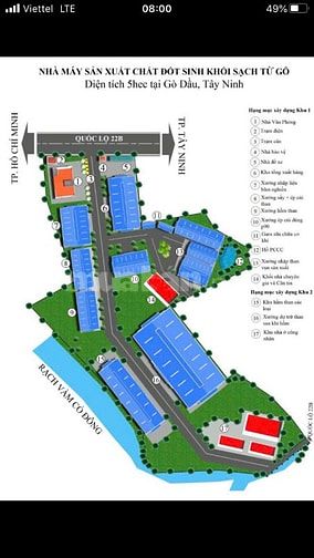 CẦN BÁN KHU XƯỞNG MẶT TIỀN QUỐC LỘ 22B – GÒ DẦU, TÂY NINH