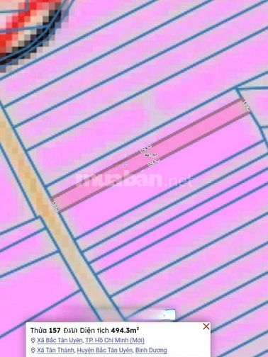 CHÍNH CHỦ BÁN ĐẤT TÂN THÀNH 11 (494.3m² – FULL THỔ CƯ – ĐẤT RỘNG ĐẸP