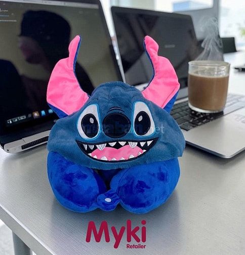 gối kê cổ du lịch có mũ trùm 2 trong 1