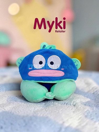 gối kê cổ du lịch có mũ trùm 2 trong 1