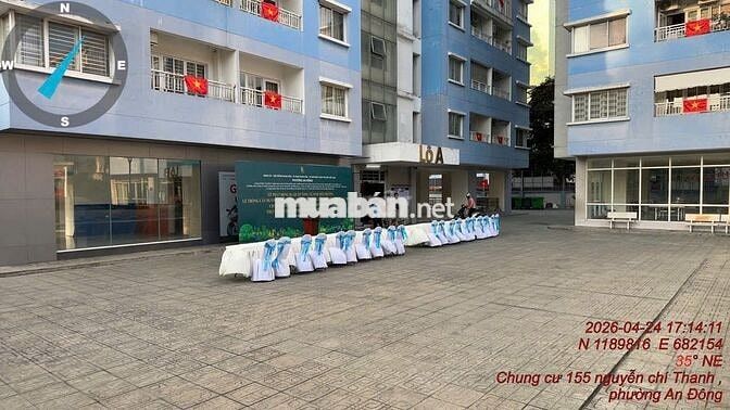Căn hộ 2PN, 1WC tại Chung cư 155 Nguyễn Chí Thanh, 4,05 tỷ