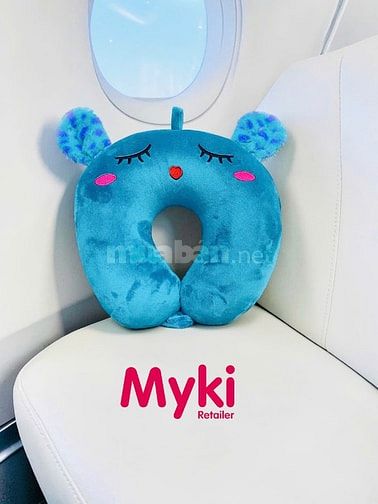 gối kê cổ bông gòn in thêu logo, thêu logo theo yêu cầu
