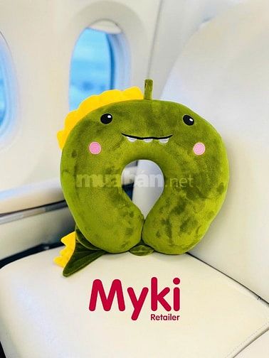 gối kê cổ bông gòn in thêu logo, thêu logo theo yêu cầu