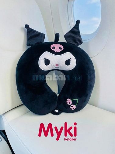 gối kê cổ bông gòn in thêu logo, thêu logo theo yêu cầu