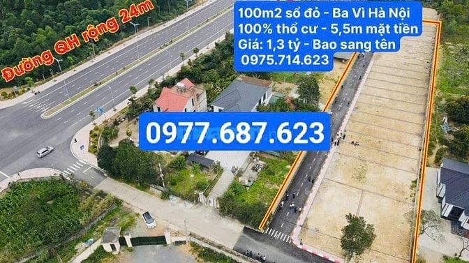 🔥 ĐẤT BA VÌ NHỈNH 1 TỶ – ĐÓN SÓNG HỒ TÂY BA VÌ TRƯỚC KHI TĂNG NHIỆT