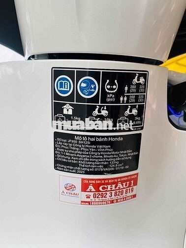 SH 125 CBS 2023 Trắng đen xe đẹp chuẩn zin✅