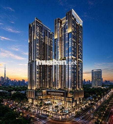 Căn 3PN VIP The Emerald Boulevard - View Sông SG, Landmark 81, Metro