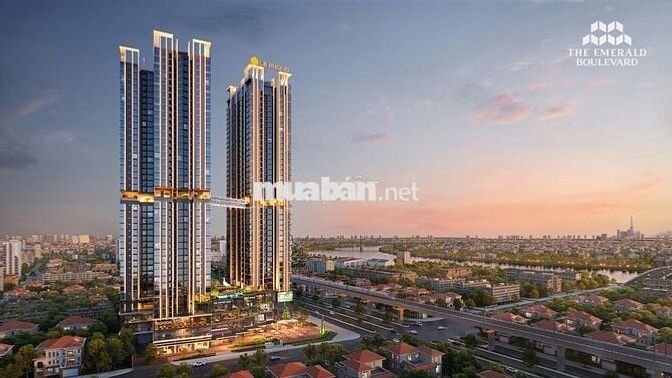 Căn 3PN VIP The Emerald Boulevard - View Sông SG, Landmark 81, Metro