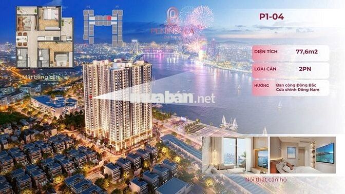 Căn hộ 2PN tầng 27 view biển Mỹ Khê cực hiếm 🔥 Giá tốt