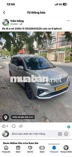 Suzuki Ertiga 2020 AT Bạc 124333 km