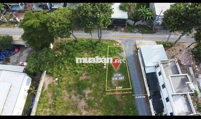 Chủ ngộp bán gấp lô đất 122m2 Đ. Trần Văn Chẩm, Củ Chi. Giá 900 triệu