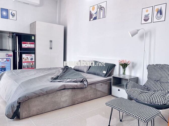 CHDV BANCOL LỚN CHILL, GÒ VẤP 45m2 - WC RIÊNG, FULL NỘI THẤT - FREE DV
