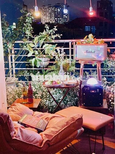 CHDV BANCOL SÂN THƯỢNG CHILL, TÁCH BẾP 45m2 WC RIÊNG, FULL NỘI THẤT
