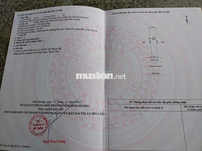 Bán đất đẹp giá thật khu tại khu đô thị Mỹ Phước 3 Bến Cát Bình Dương