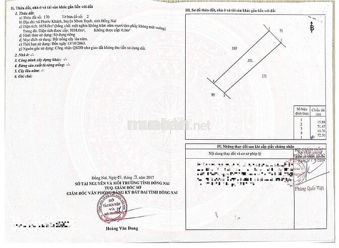 Bán đất hẻm số 9 đường Phạm Thái Bường, xã Phước Khánh